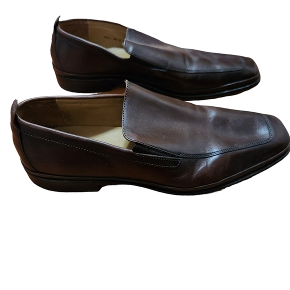 Cole Haan brown leather slip-on men's shoes - Picture 3 of 14